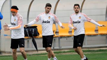 Maxi G&oacute;mez, Ferran Torres y Rub&eacute;n Sobrino.