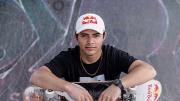 Marcelo Jimenez posing for a portrait at Rio Skate Camp Brazil on August 17, 2022 // Tauana Sofia / Red Bull Content Pool // SI202208190005 // Usage for editorial use only //