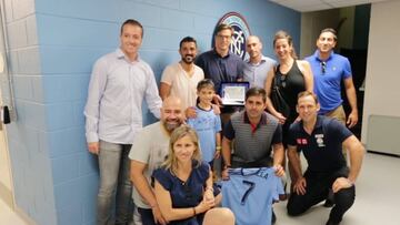 El bonito homenaje de la AFE a David Villa en Nueva York