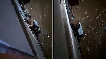 Tremendo: vean la agonía de esta mujer al límite en el momento en que sonó la alerta móvil de la DANA