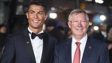 Cristiano junto a Ferguson.