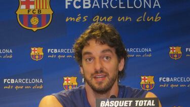 Pau Gasol En Rueda De Prensa En Barcelona EUROPA PRESS (Foto de ARCHIVO) 06/10/2011