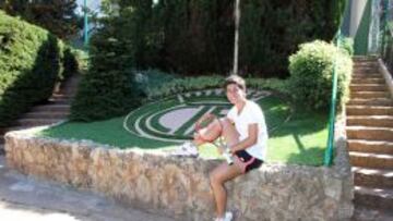 Carla Su&aacute;rez, en el Tenis Barcino de Barcelona. 