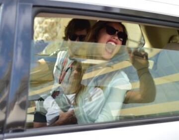 Fernando Alonso con Lara ?lvarez.