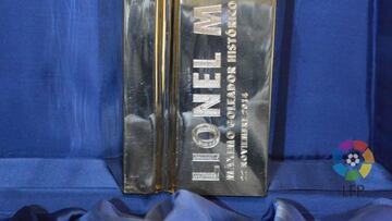 Messi recibe hoy el trofeo al máximo goleador histórico