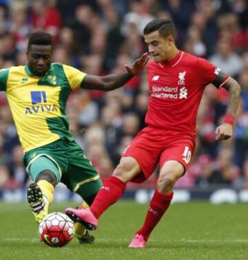 El volante brasileño que juega en Liverpool aparece en el puesto 10 del listado de este año, un ascenso de 28 puestos respecto a 2014.