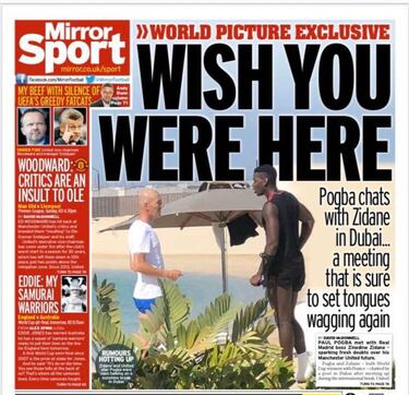 Zidane meets up with Paul Pogba in Dubai