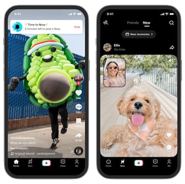 TikTok Now, el BeReal de TikTok: haz vídeos y fotos con las dos cámaras del móvil a la vez