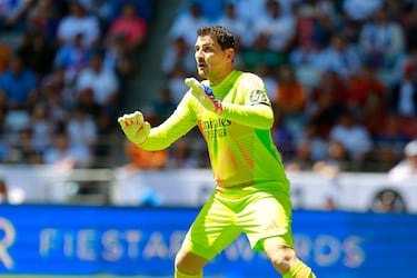Iker Casillas durante el partido de Leyendas en entre el Real Madrid y el Fútbol Club Barcelona.