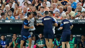 04/09/22 PARTIDO PRIMERA DIVISION
JORNADA CUATRO
VALENCIA CF - GETAFE CF
LESION MARCOS ANDRE