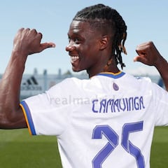 Camavinga unveiled at Real Madrid: "It's a secret who I spoke to and who I didn't speak to..."