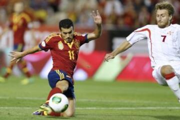 Pedro con el balón.