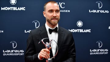 Christian Eriksen, el ‘Regreso del Año’ para los Laureus World Sports Awards 2023