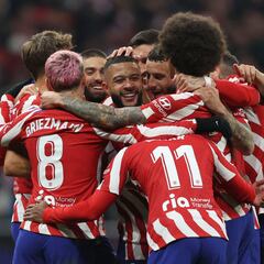La goleada del Atlético ante el Sevilla en imágenes