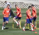 El Atlético de Madrid vuelve a entrenarse tras la eliminación