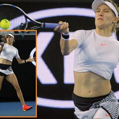 Ciclón Bouchard: victoria 6-0 y 6-4 con un atrevido modelito