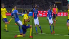 Suecia reclamó dos penalti por manos de Darmian y Barzagli