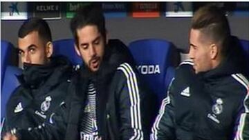 Isco bromea de su suplencia con Luca Zidane: "Estoy malo, por eso no juego"