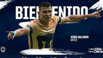 Rayados de Monterrey anuncian llegada de Jesús Gallardo