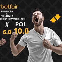 Pronósticos Francia vs. Polonia: horario, TV, estadísticas y clasificación