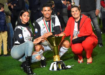 Cristiano Ronaldo, Georgina y Mar¨ªa Dolores Aveiro.