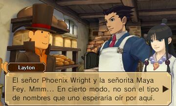 Captura de pantalla - El Profesor Layton vs. Phoenix Wright: Ace Attorney (3DS)