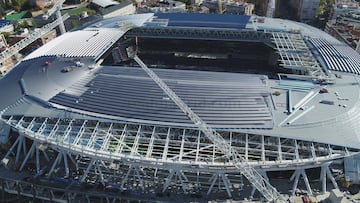 Mientras el Mundial de Qatar 2022 se desarrolla, las obras del nuevo Santiago Bernabéu no paran y avanzan a pasos agigantados. Esta vez con unas espectaculares fotografías a vista de dron.
