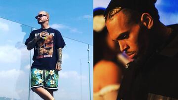 J Balvin se une a la defensa de Chris Brown y es criticado en redes sociales
