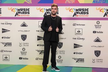 Beret a su llegada al photocall de LOS40 Music Awards Santander. 
