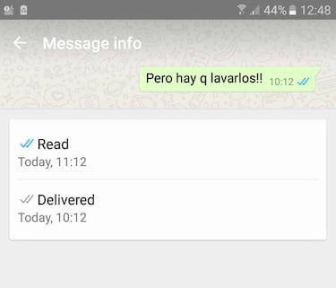 Cómo saber la hora en que ha sido leído un mensaje en WhatsApp