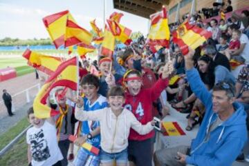 El entrenamiento a puerta abierta de la Selección Española