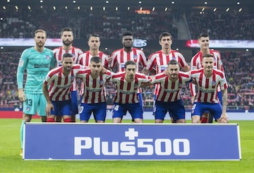 Equipo del Atlético de Madrid.