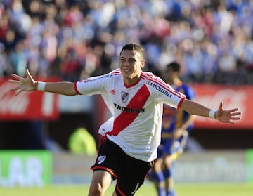 Ocampos was a key figure in River's return to the top flight in 2011-2012. He was subsequently sold to Monaco and from there moved to Marseille.