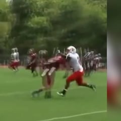 El sonido es tan estremecedor que explica por sí solo el golpe: el bucal, por los aires...