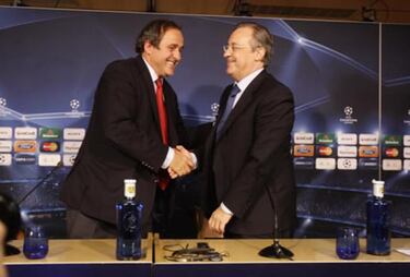Platini impulsará junto a Florentino una Liga Europea