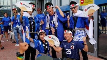 Hinchas de Japón.