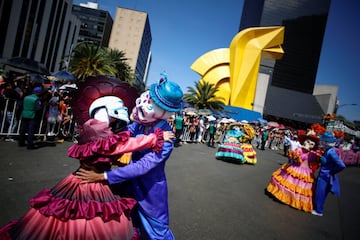 El Día de los Muertos, en la Ciudad de México, México.  