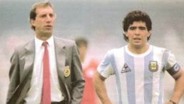 Carlos Bilardo y Diego Armando Maradona.