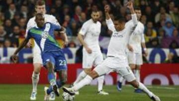Casemiro, ante el Wolfsburgo.