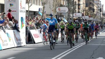 Barbero gana en Salamanca y es el primer l¨ªder de la carrera