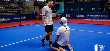 Di Nenno y Garrido al clasificarse a las semis del Alicante Open 2019.