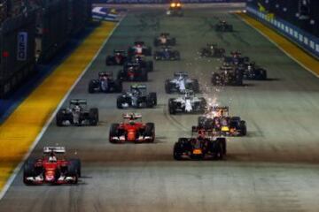 La carrera en Marina Bay en im¨¢genes