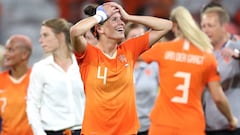 SUKI001. Lyon (France), 03/07/2019.- Merel Van Dongen of Netherlands celebrates after the Semi final match between Netherlands and Sweden at the FIFA Women&#039;s World Cup 2019 in Lyon, France, 03 July 2019. (Mundial de F&uacute;tbol, Francia, Pa&iacute;