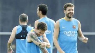 Entrenamiento del FC Barcelona.