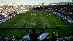 El Heliodoro Rodríguez López durante un partido del Tenerife.