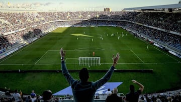 El Heliodoro Rodríguez López durante un partido del Tenerife.