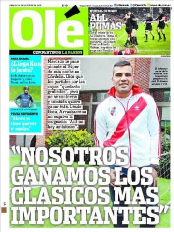 Portadas de la prensa deportiva