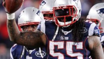 Brandon Spikes en su anterior etapa en los New England Patriots.