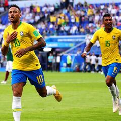 Así se narraron los goles de Brasil para eliminar a México