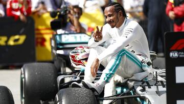 Lewis Hamilton (Mercedes), en el GP de Canadá de F1 2019.